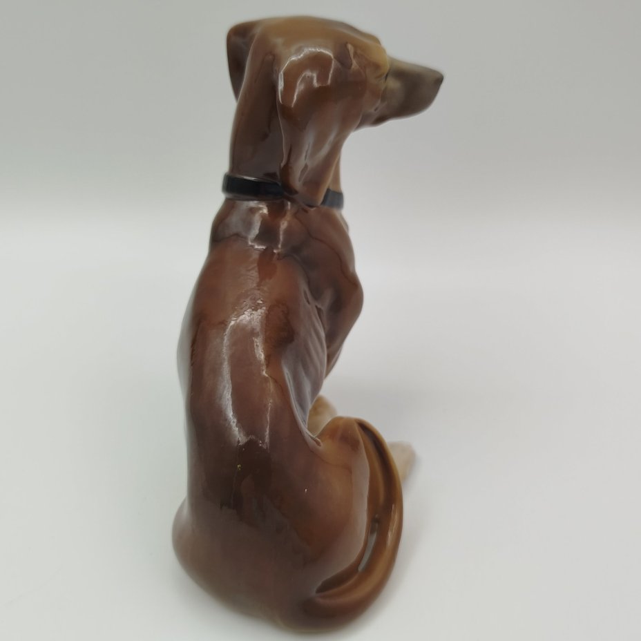 Статуэтка "Такса", фарфор, аэрография, Fasold & Stauch Bock Wallendorf, Германия, 1950-1972 гг.