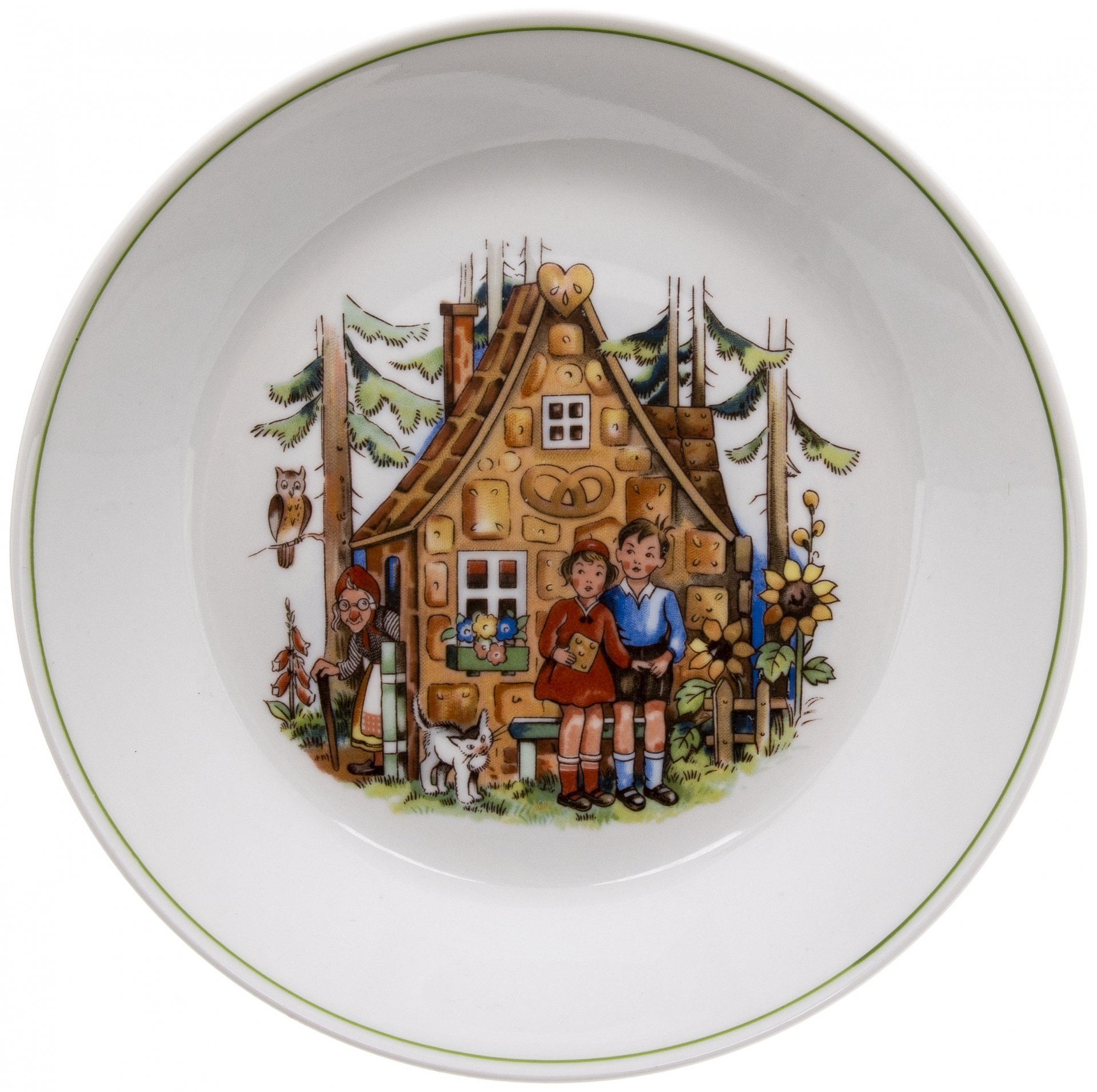 Набор детской посуды из 5 предметов, фарфор, деколь, фабрика "Colditz Porcelain Factory" (Кольдиц), ГДР, 1960-1990 гг., Colditz (Кольдиц)
