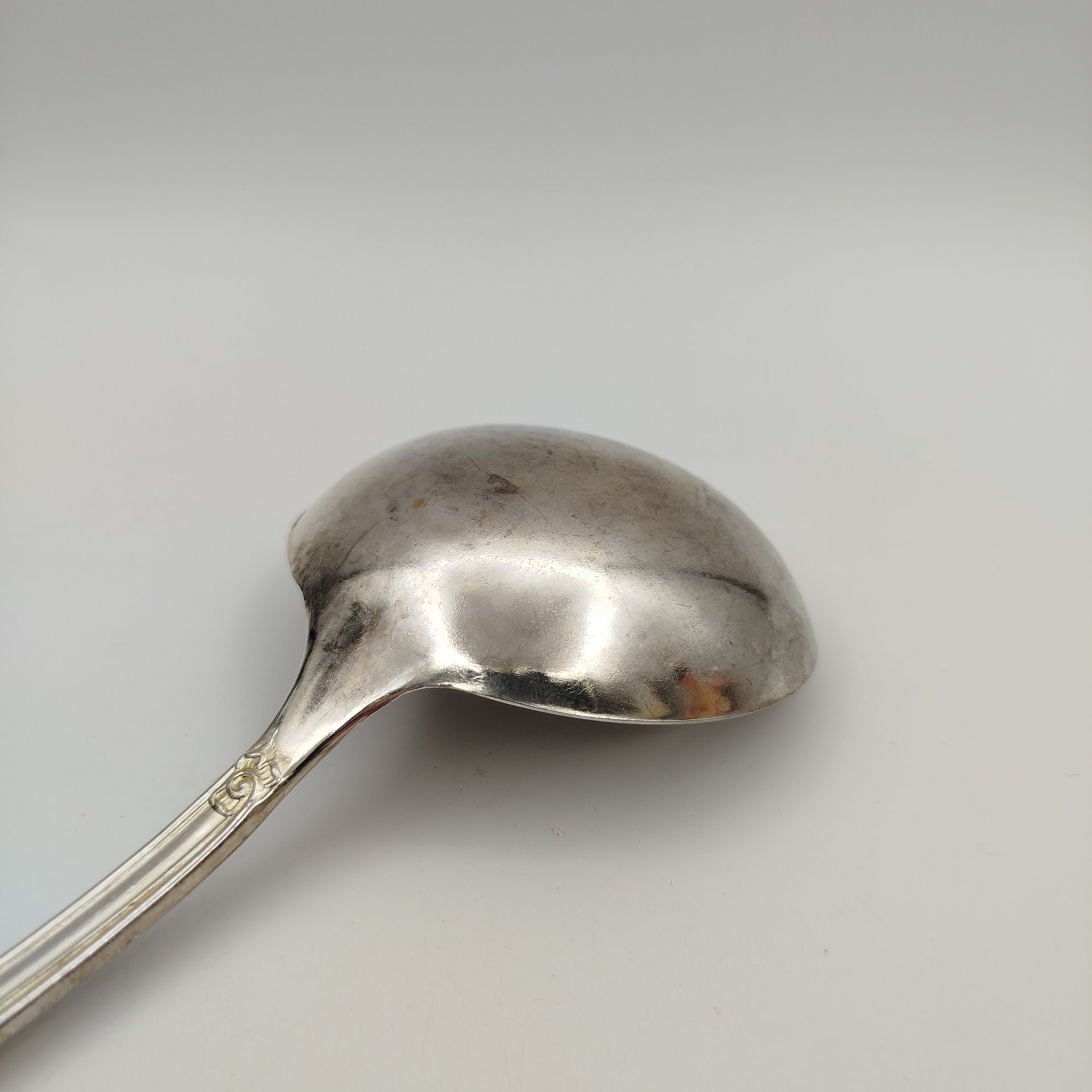 Половник с растительным декором, металл, серебрение, Италия, 1970-2000 гг.