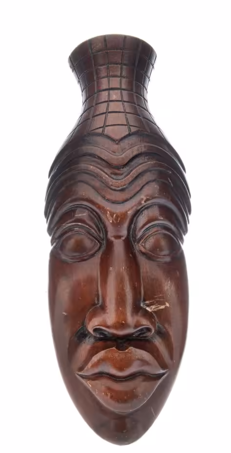 Маска сувенирная, дерево, резьба, Куба, 1980-2000 гг.