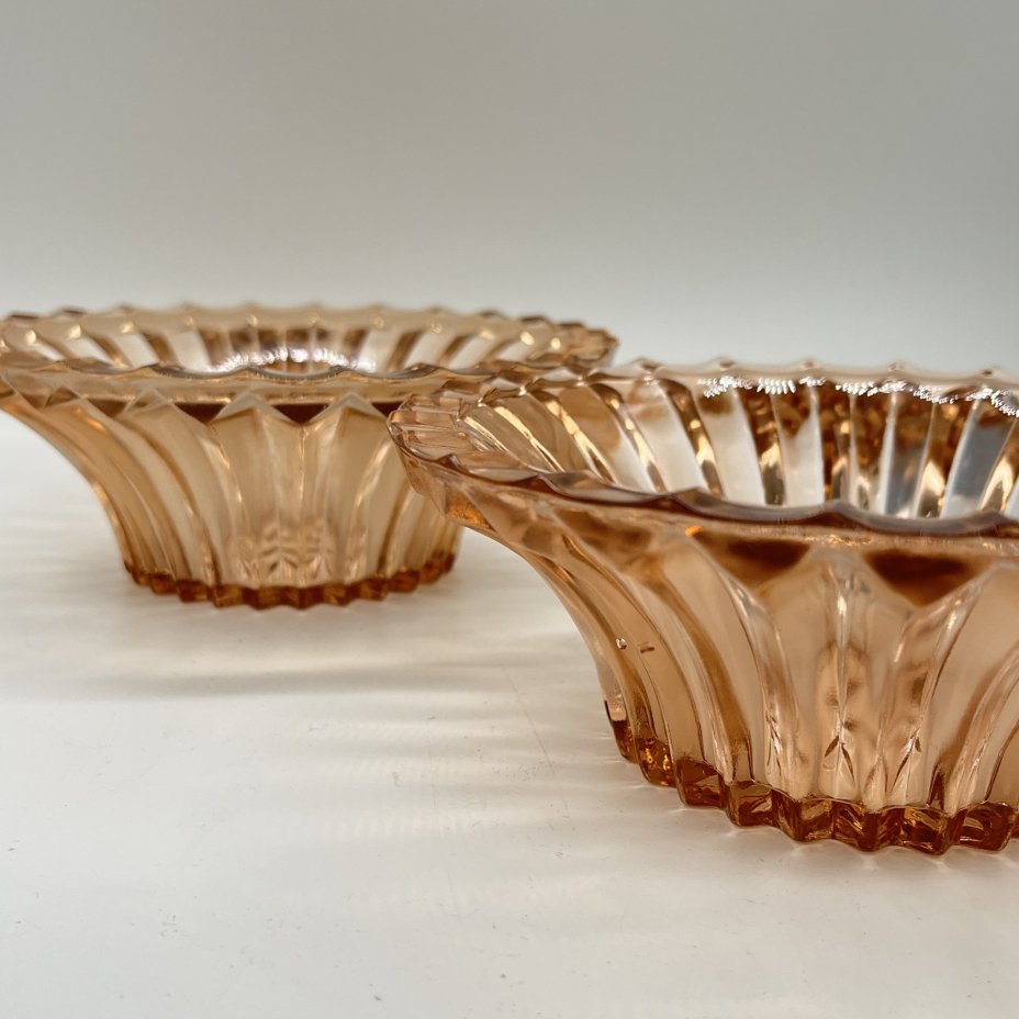 Набор из 2 ваз для варенья карамельного оттенка