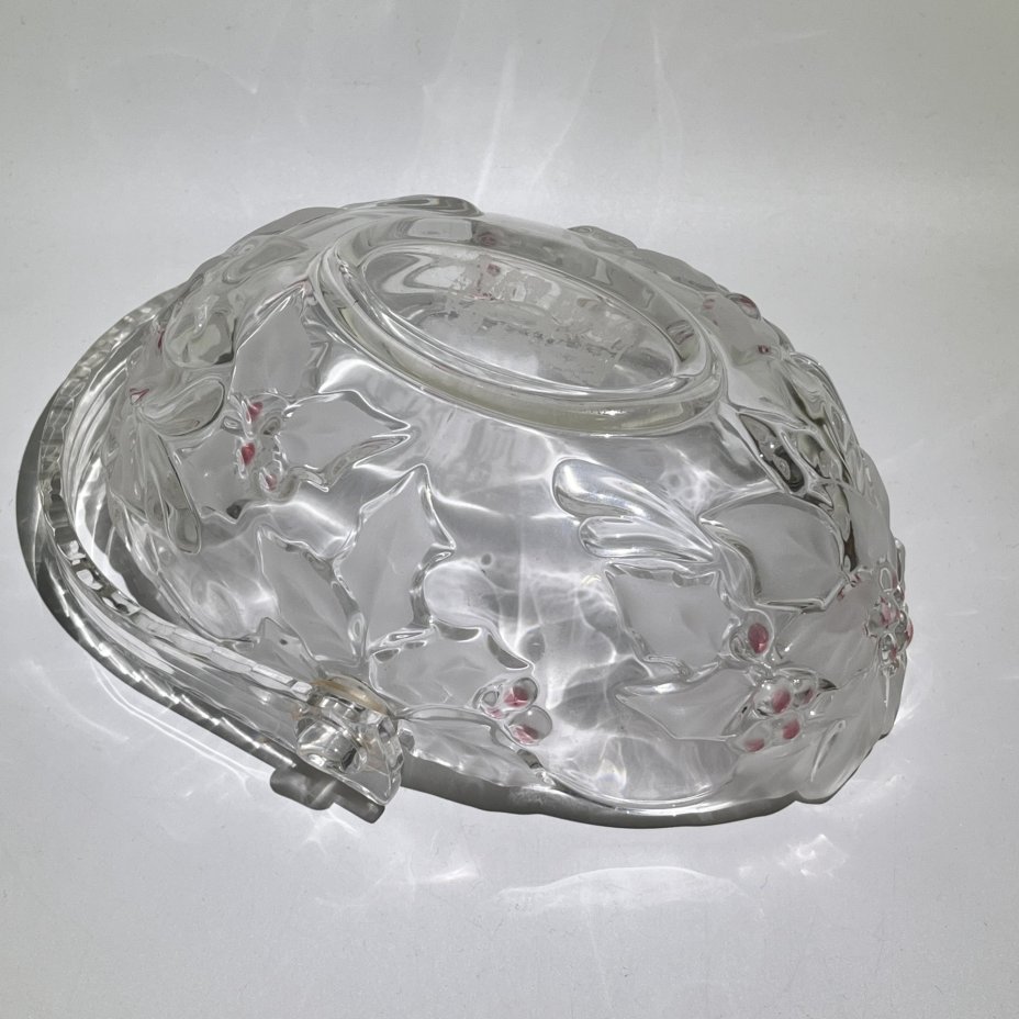 Небольшая фруктовница в виде корзинки с цветочным декором, стекло, Walther Glas, Германия, 2000-2015 гг., Walther Glas