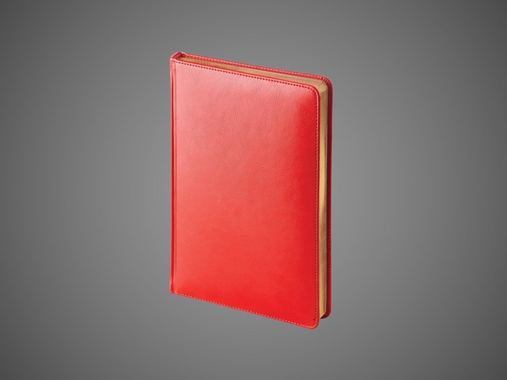 Подарочный набор: Шариковая ручка Parker IM Premium K318 Red GT, цвет чернил синий и красный недатированный ежедневник с золотым срезом, Металлы: латунь, сталь