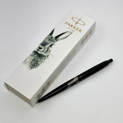 Шариковая ручка "Кролик" в коробке, Parker, нержавеющая сталь, гравировка, Китай