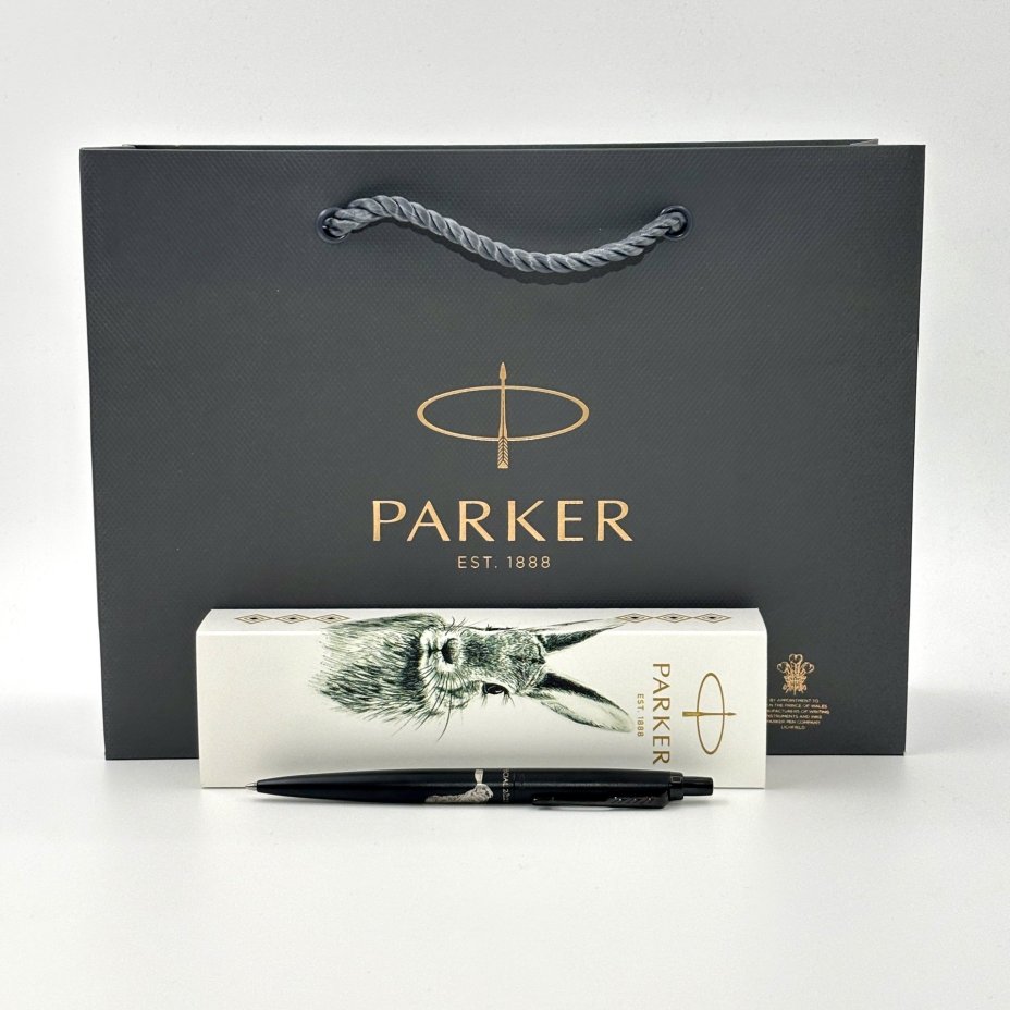 Шариковая ручка "Кролик" в коробке, Parker, нержавеющая сталь, гравировка, Китай