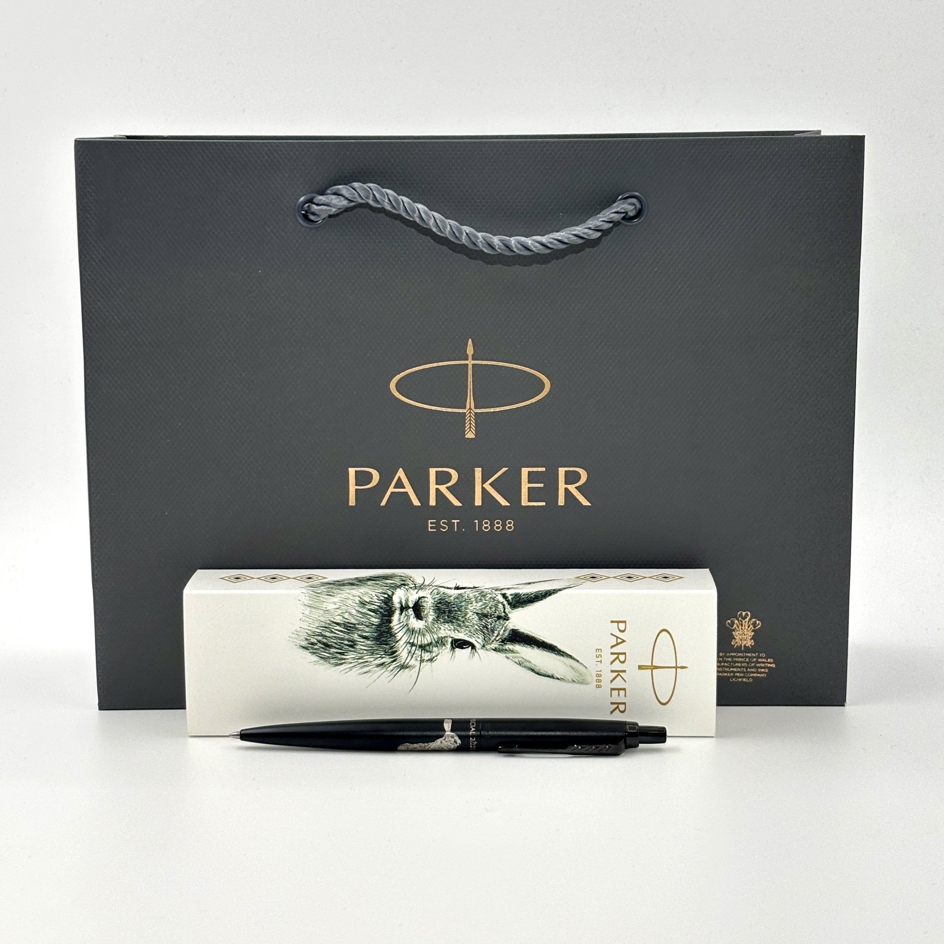 Шариковая ручка "Кролик" в коробке, Parker, нержавеющая сталь, гравировка, Китай, Китай