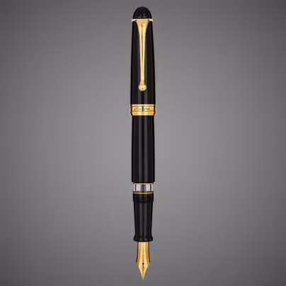 Перьевая ручка Aurora 88 Resina Black GT, перо — F, в подарочной коробке