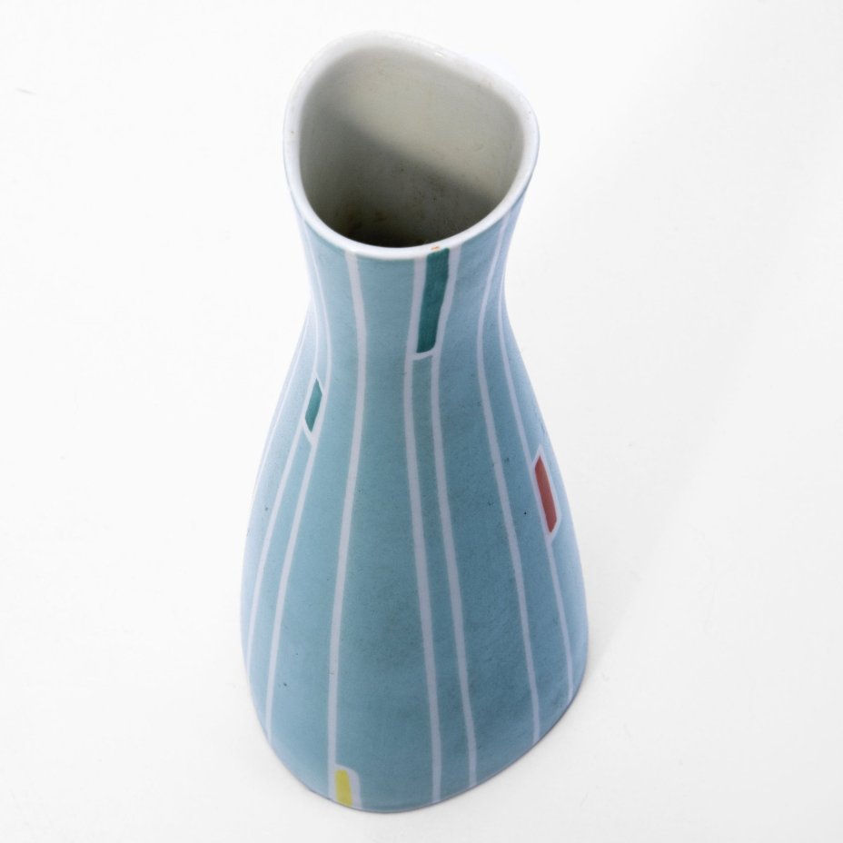 Вазочка миниатюрная с геометрическим узором, Wallendorf