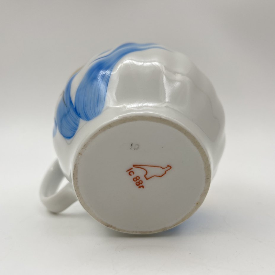 Сервиз чайный "Зимнее солнце" на 3 персоны (12 предметов), фарфор, роспись, золочение, Дулевский фарфоровый завод (Дулёво), СССР, 1988 г.