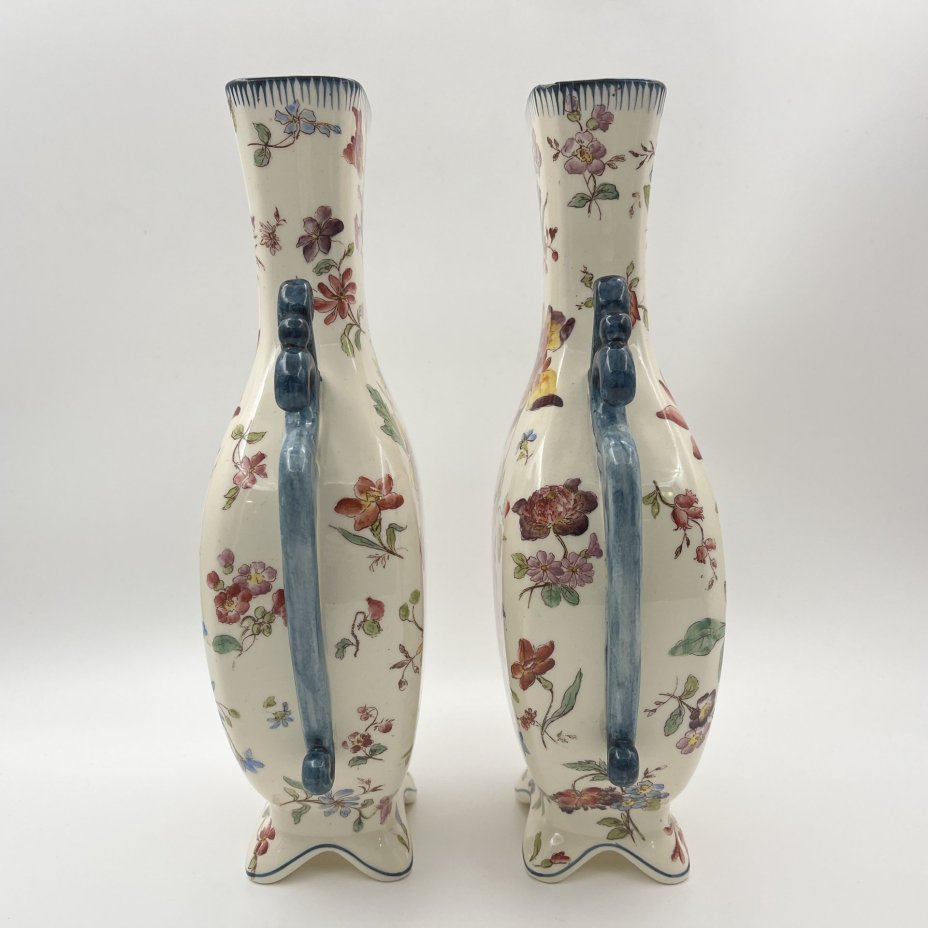 Вазы парные в стиле Модерн, с цветочным декором, Longchamp Terre De Fer