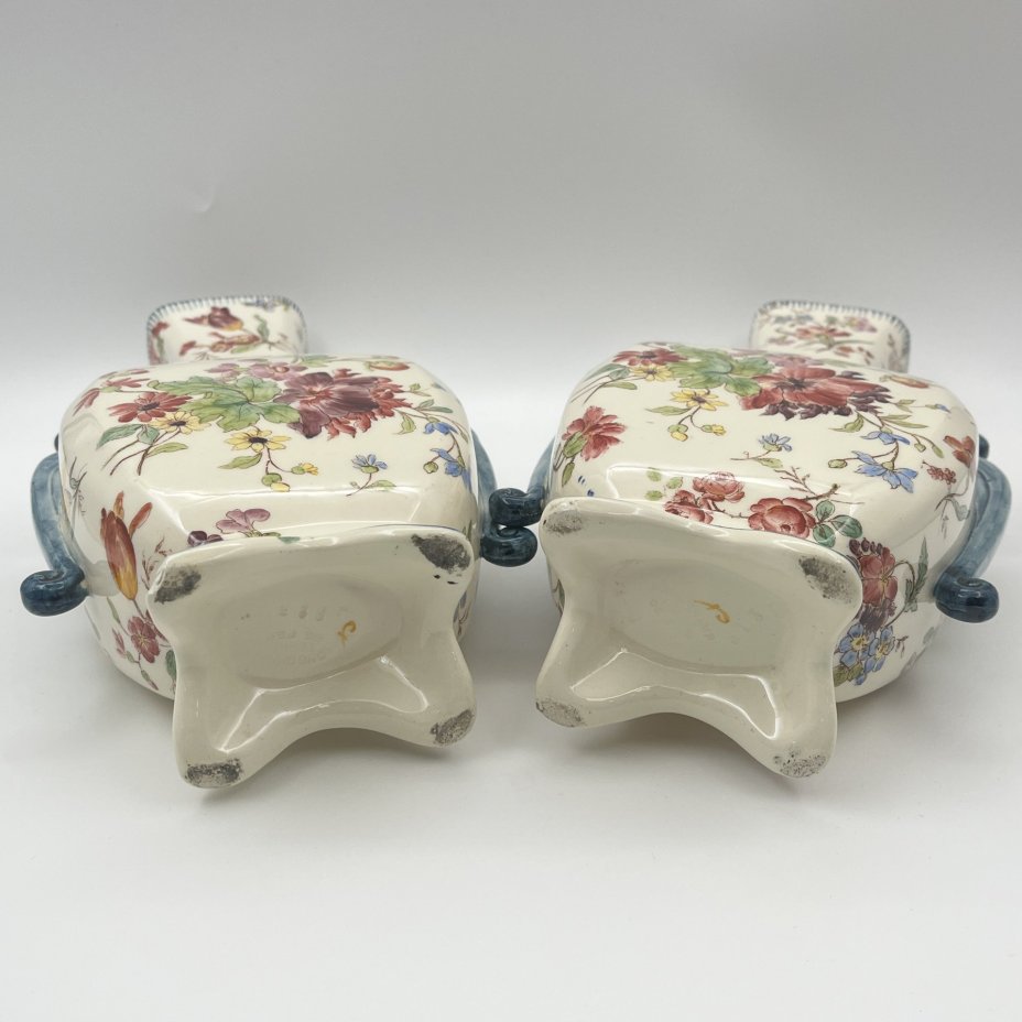 Вазы парные в стиле Модерн, с цветочным декором, Longchamp Terre De Fer