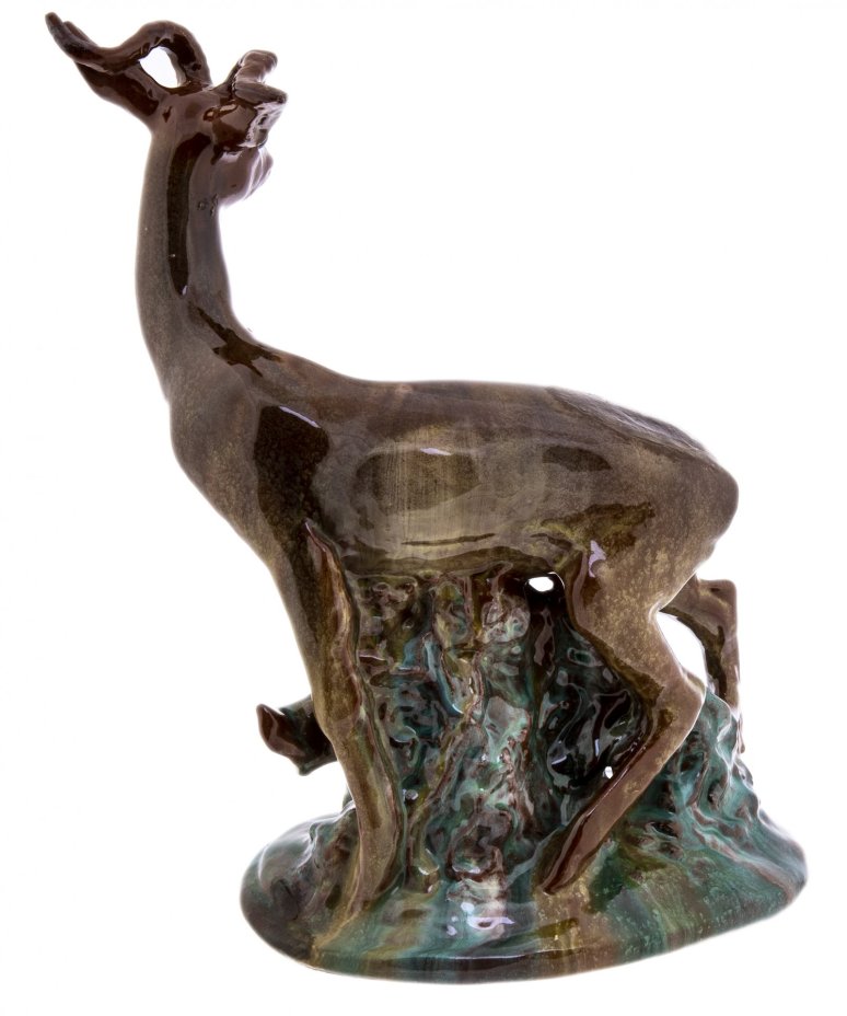 Скульптура "Антилопа", обливная керамика, СССР, 1950-1960 гг.