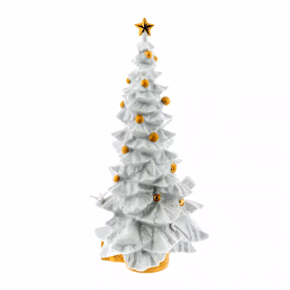 Статуэтка "Рождественская ель", фарфор, золочение, фирма "Lladro", Испания, 2007-2010 гг., Lladro