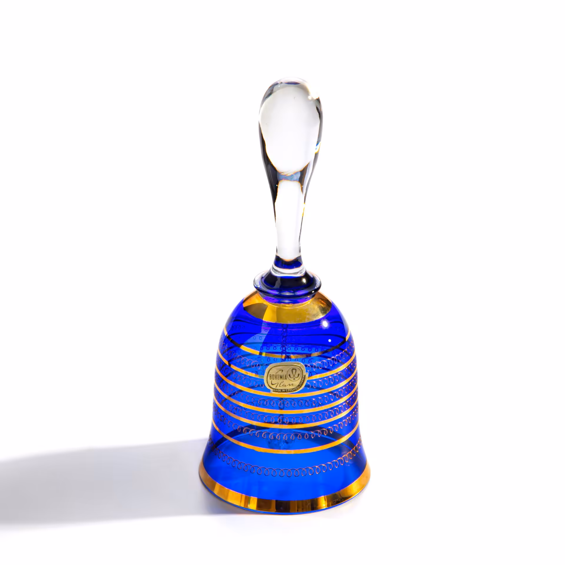 Колокольчик сувенирный, декорированный орнаментальными лентами, Bohemia Crystal (Bohemia Glass)