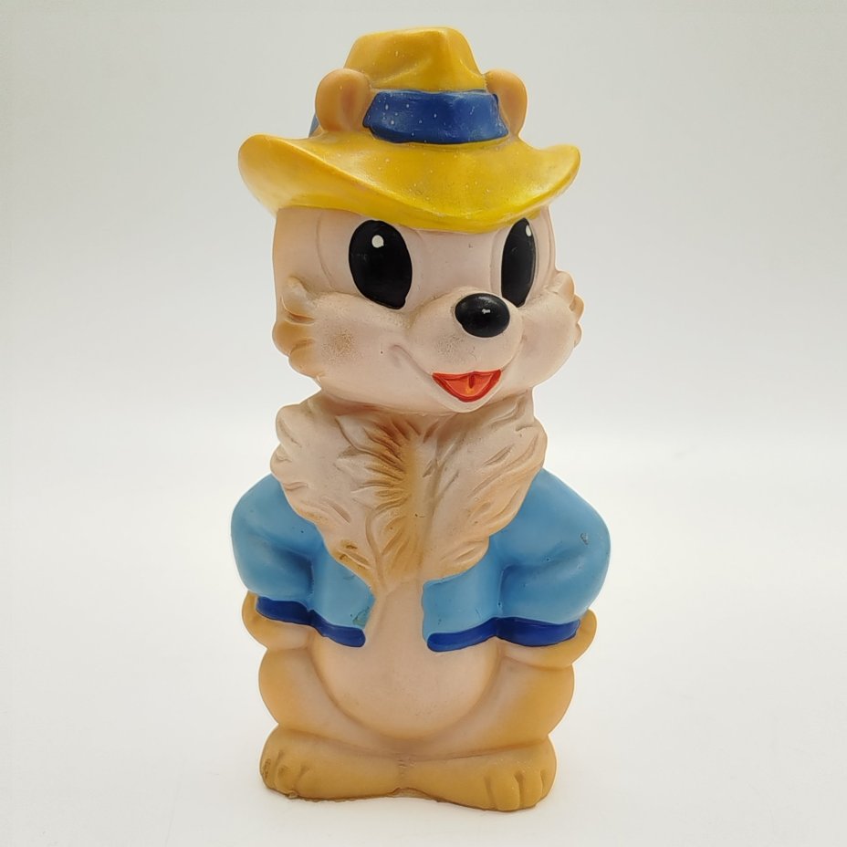 Игрушка (кукла) "Чип" (из сериала "Чип и Дейл спешат на помощь"), Донецкий завод игрушек, резина, литьё, крашение, роспись, Украина, 1990-1995 гг.