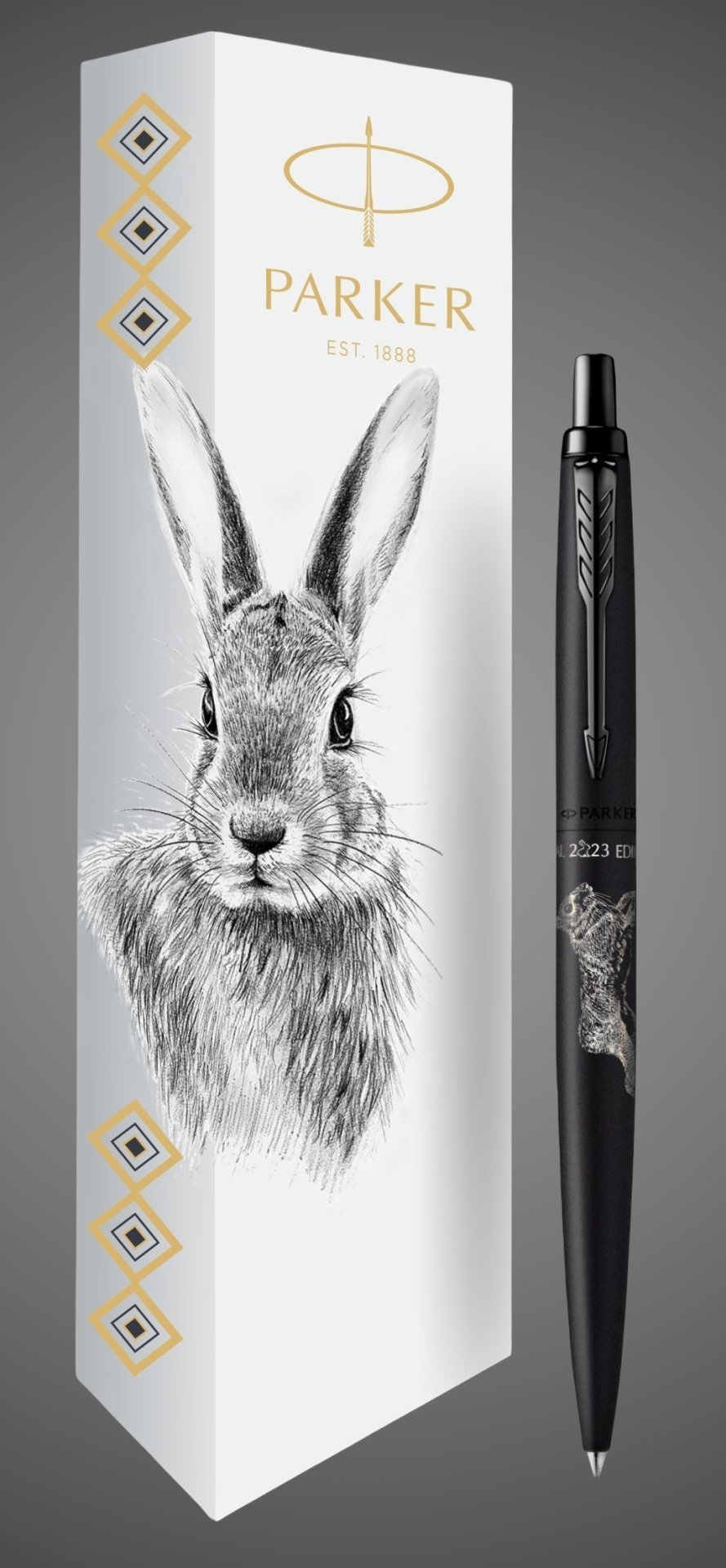 Шариковая ручка Parker Jotter XL LIMITED EDITION 2023 (символ года) в подарочной упаковке, цвет: Black, стержень: Mblue, Покрытия: PVD-покрытие, лак, нержавеющая сталь