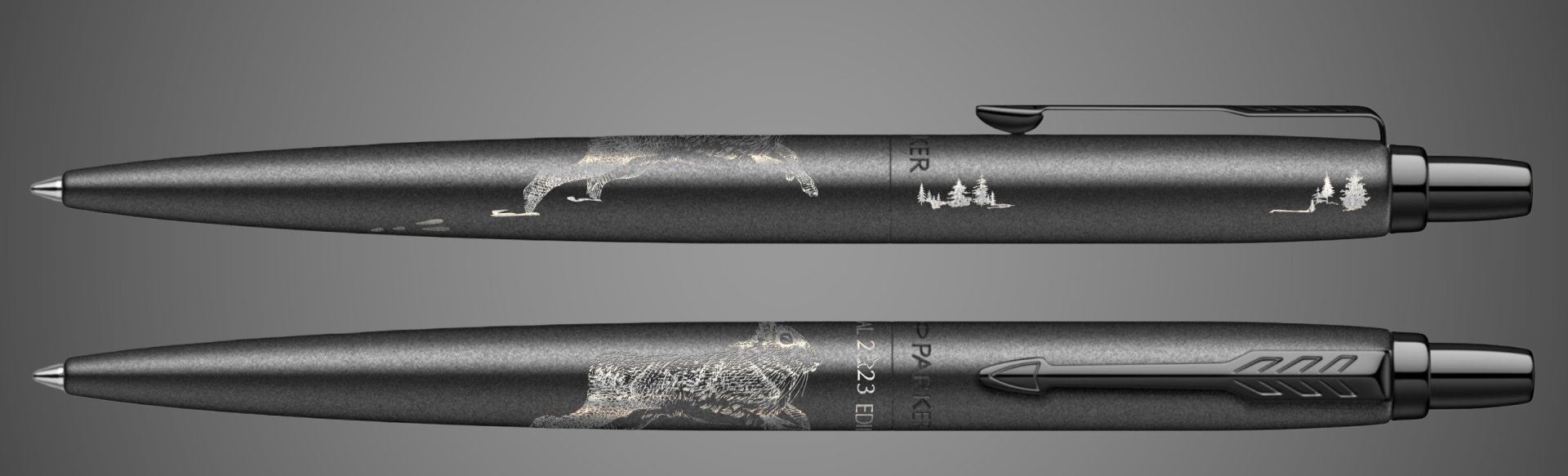Шариковая ручка Parker Jotter XL LIMITED EDITION 2023 (символ года) в подарочной упаковке, цвет: Black, стержень: Mblue, Покрытия: PVD-покрытие, лак, нержавеющая сталь