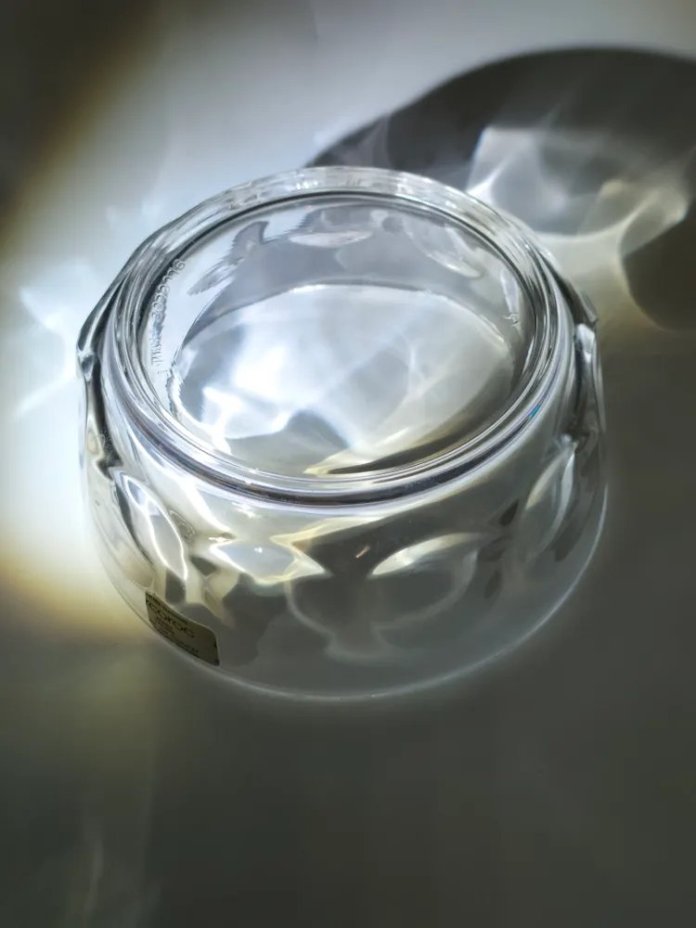 Миниатюрная вазочка (конфетница) с линзовидным декором, стекло, Arcoroc, Франция, 2010 г.