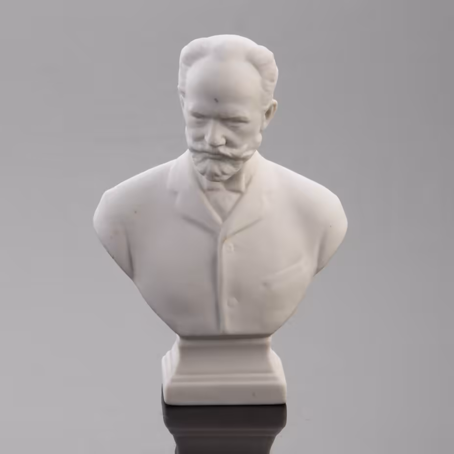 Бюст "Пётр Ильич Чайковский", Ленинградский фарфоровый завод (ЛФЗ)