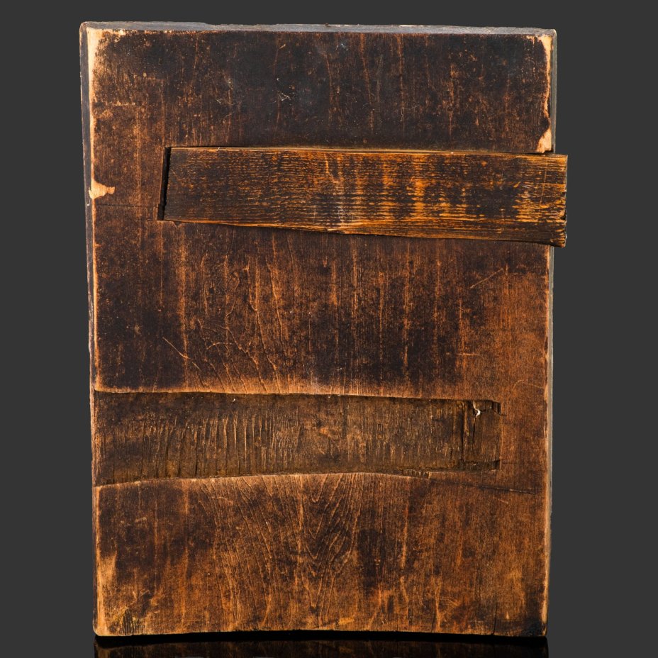 Икона "Троица Ветхозаветная", дерево, темпера, Российская империя, 1850-1910 гг.