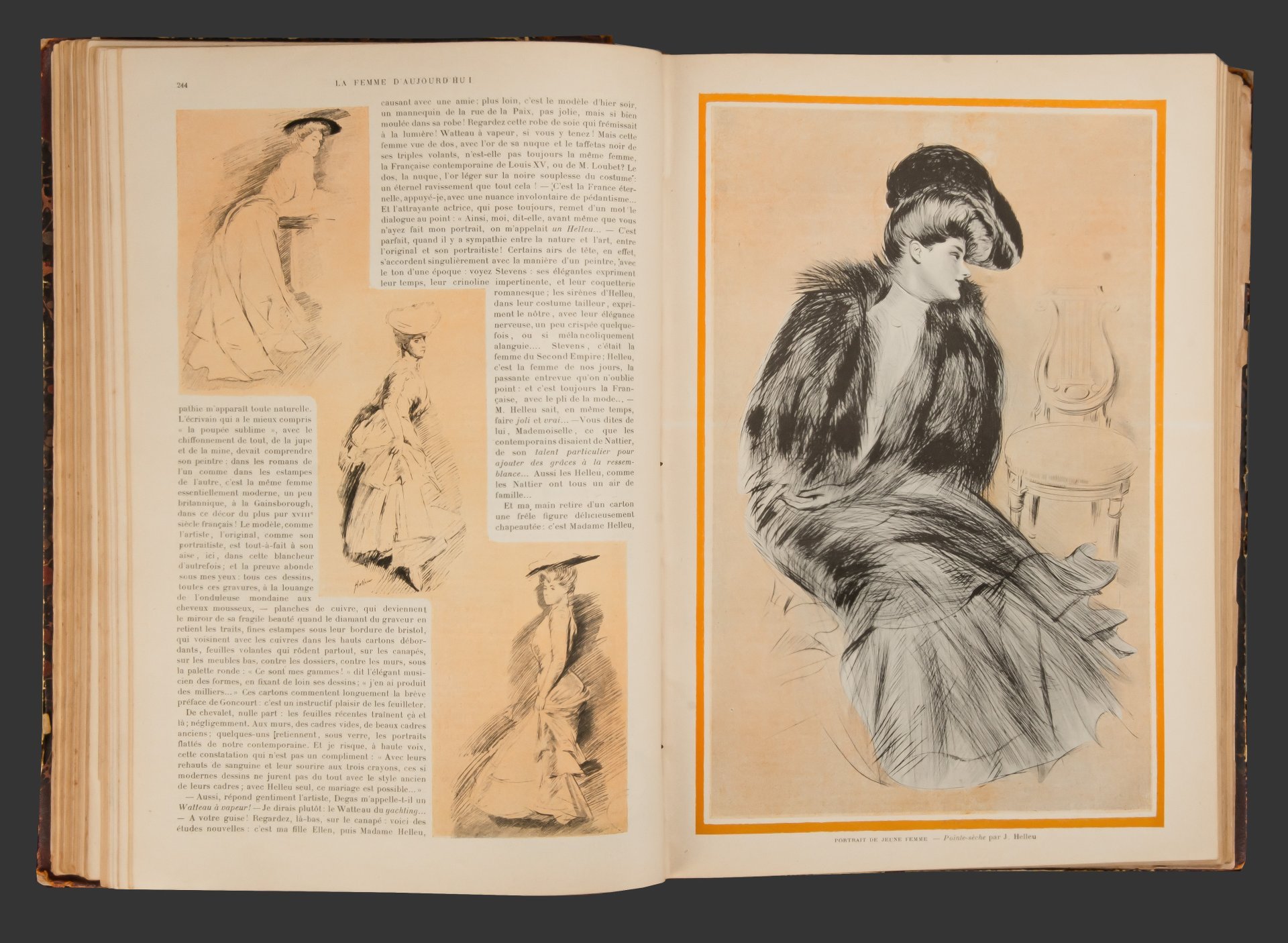 Подшивка журнала "La femme d'aujourd'hui" ("Современная женщина"), №1 и фрагменты других номеров