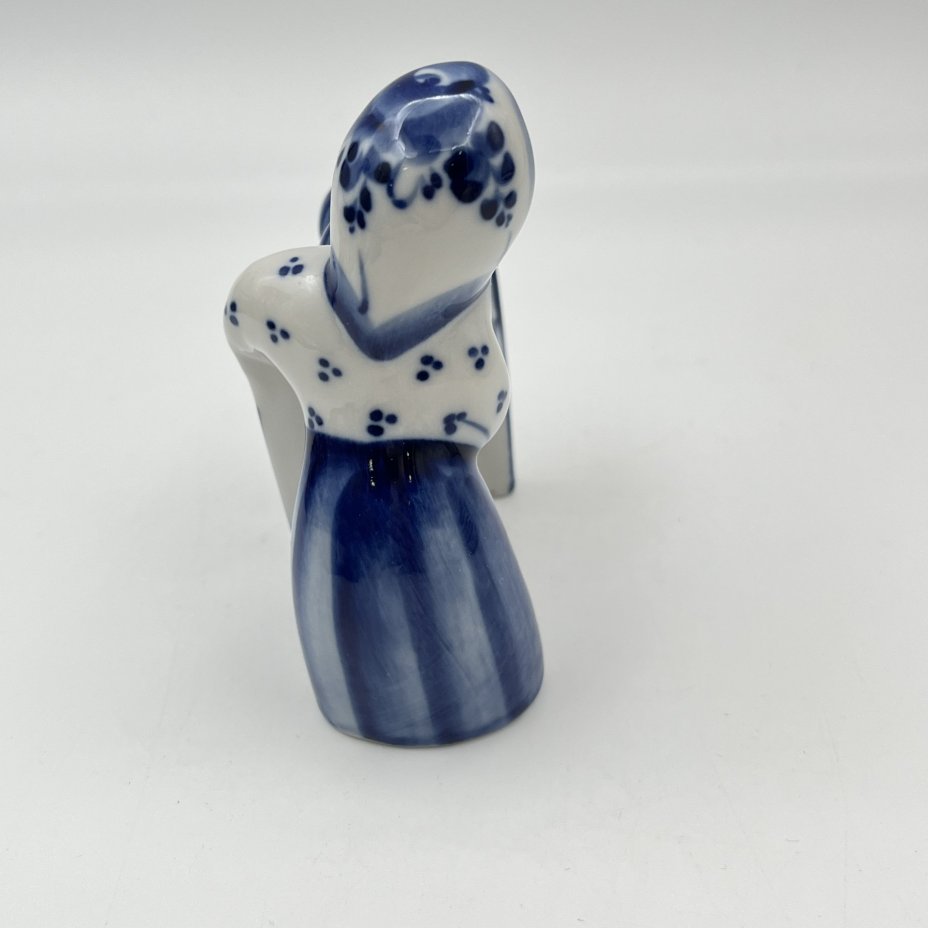 Статуэтка "Мать с близнецами", Гжель