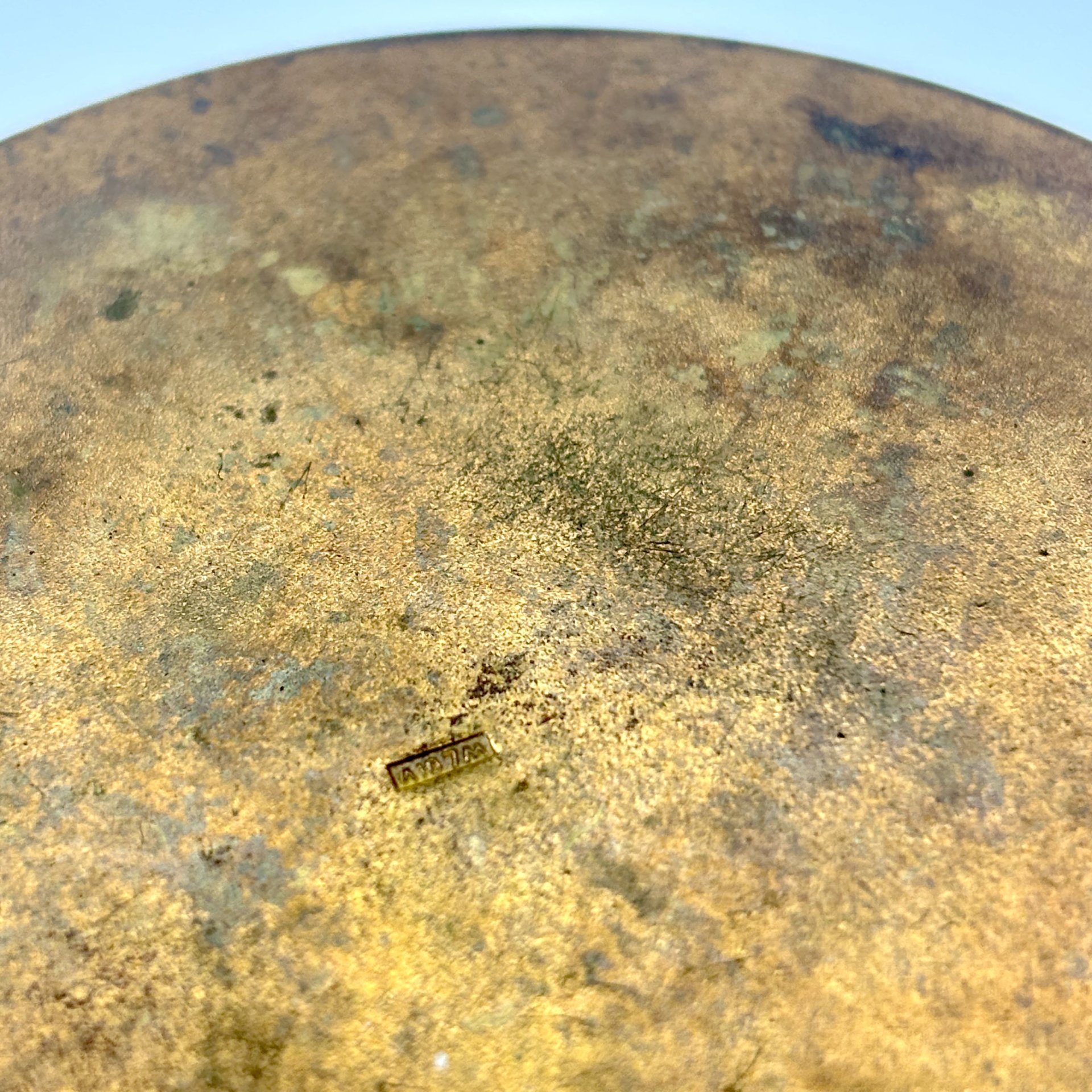 Кензан (подставка под цветы для составления икебаны) в оригинальной коробке с талоном, металл, эмаль, картон, Ленинградская ювелирная фабрика, СССР, 1967 г.