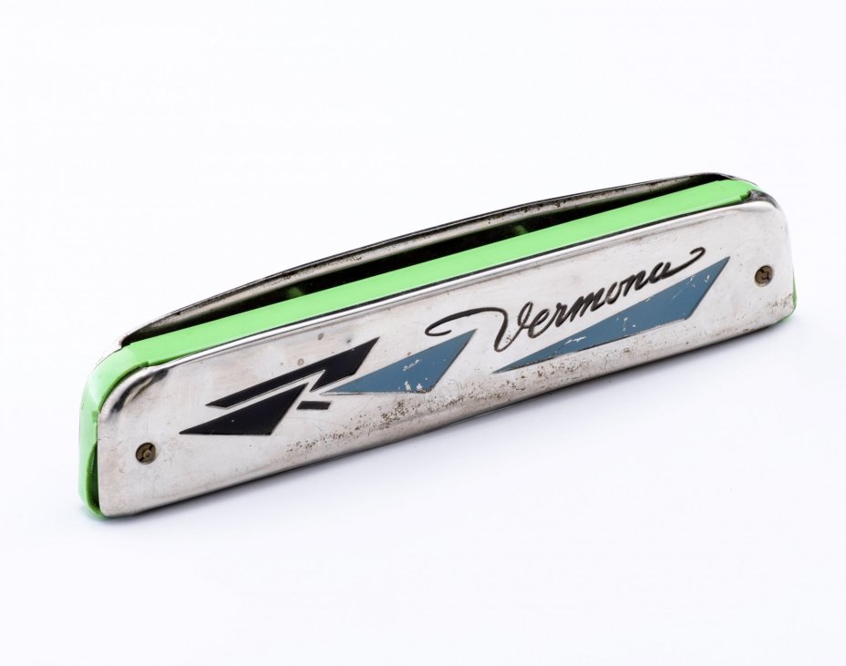Губная гармошка, металл, пластик, "Vermona", Германия, 1970-1980 гг., Vermona