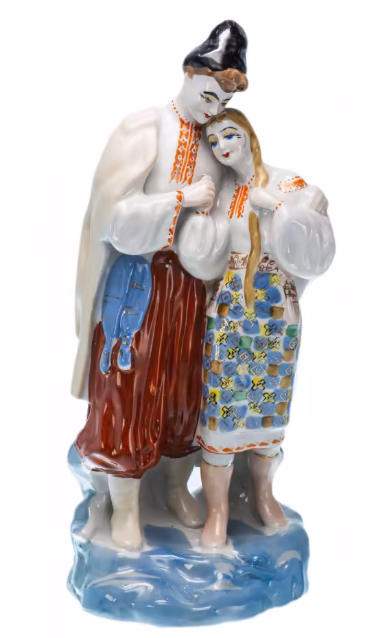 Статуэтка "Майская ночь", фарфор, роспись, Полонский ЗХК, скульптор О.Л.Жникруп, СССР, 1970-1980 гг.