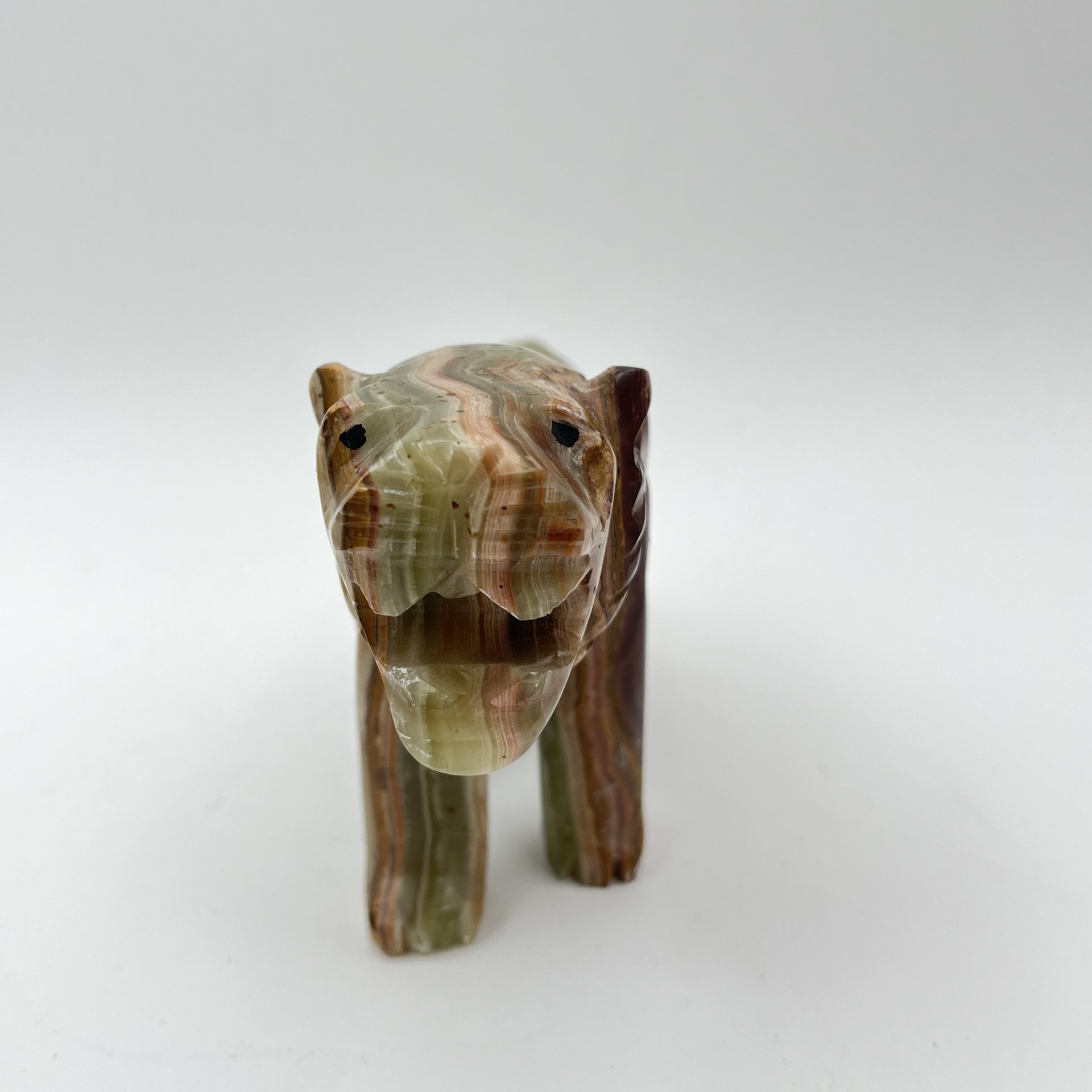 Статуэтка "Тигр", натуральный камень (оникс), резьба, Азия, 2000-2015 гг.