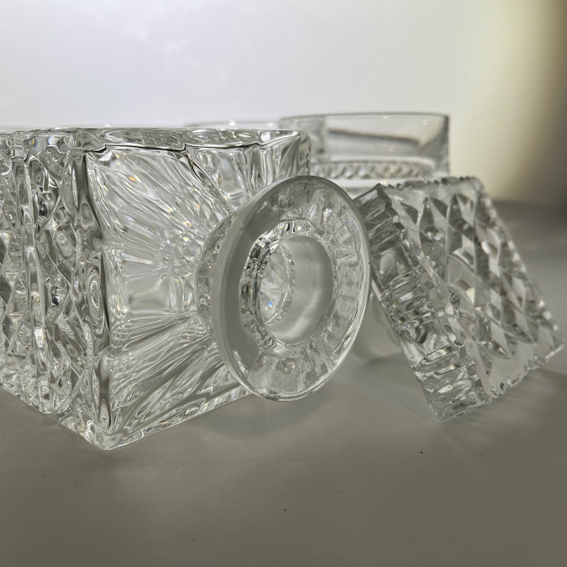 Набор для виски "Madison" на 6 персон, хрусталь, алмазная грань, Bohemia Crystal (Bohemia Glass), Чехия, 1980-2000 гг.