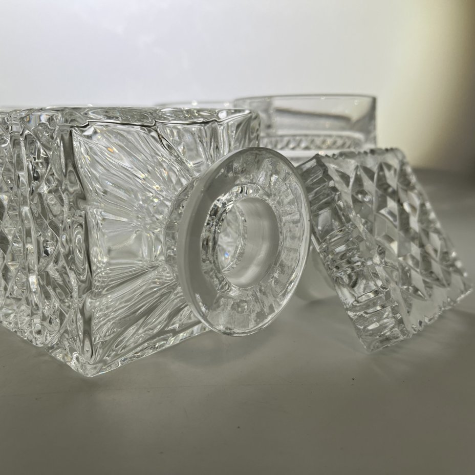 Набор для виски "Madison" на 6 персон, хрусталь, алмазная грань, Bohemia Crystal (Bohemia Glass), Чехия, 1980-2000 гг.