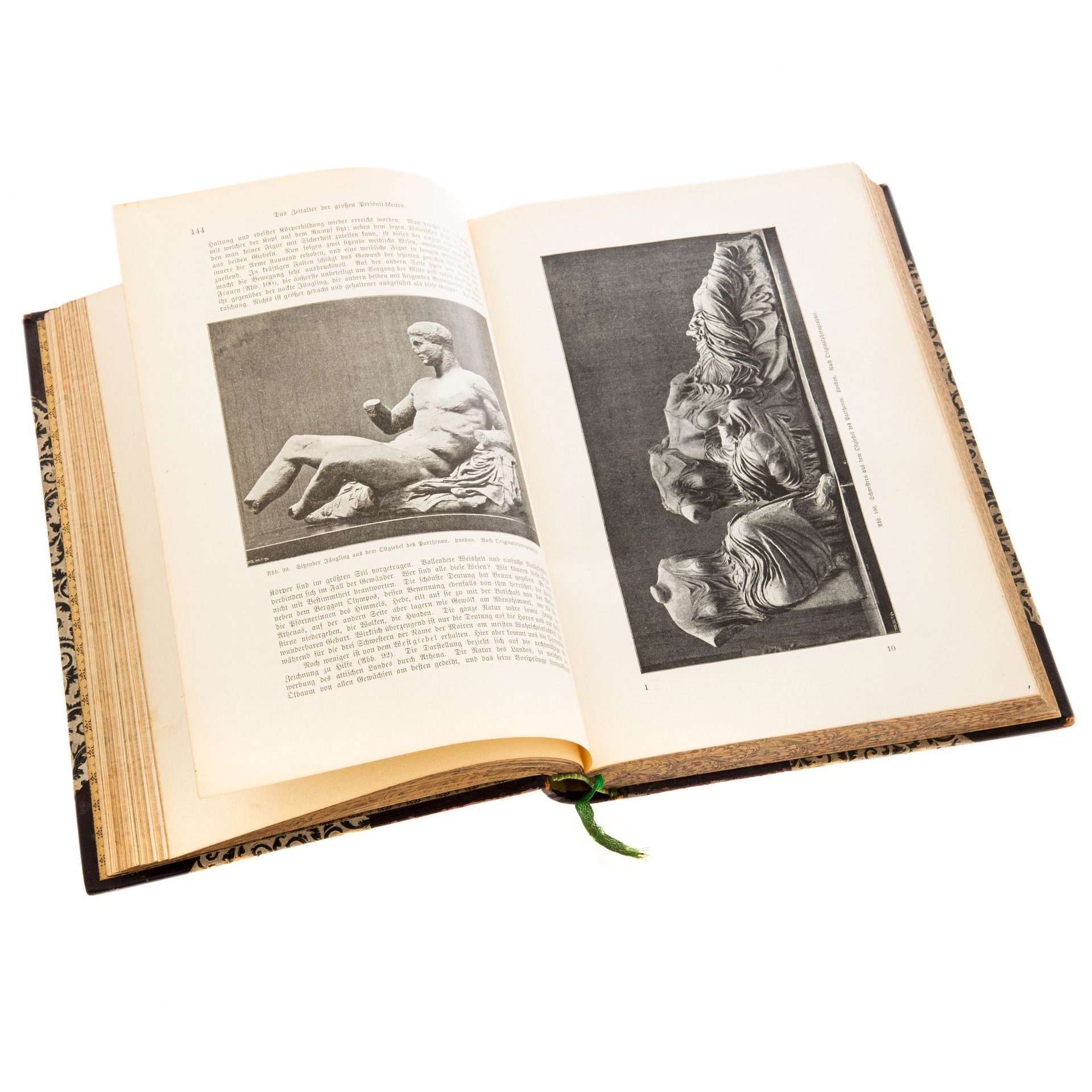 Knackfuss H., Zimmermann M.G. "Allgemeine Kunstgeschichte" (том I) бумага, печать, кожа, издательство "Velhagen & Klasing", Лейпциг, Германия, 1897 г.