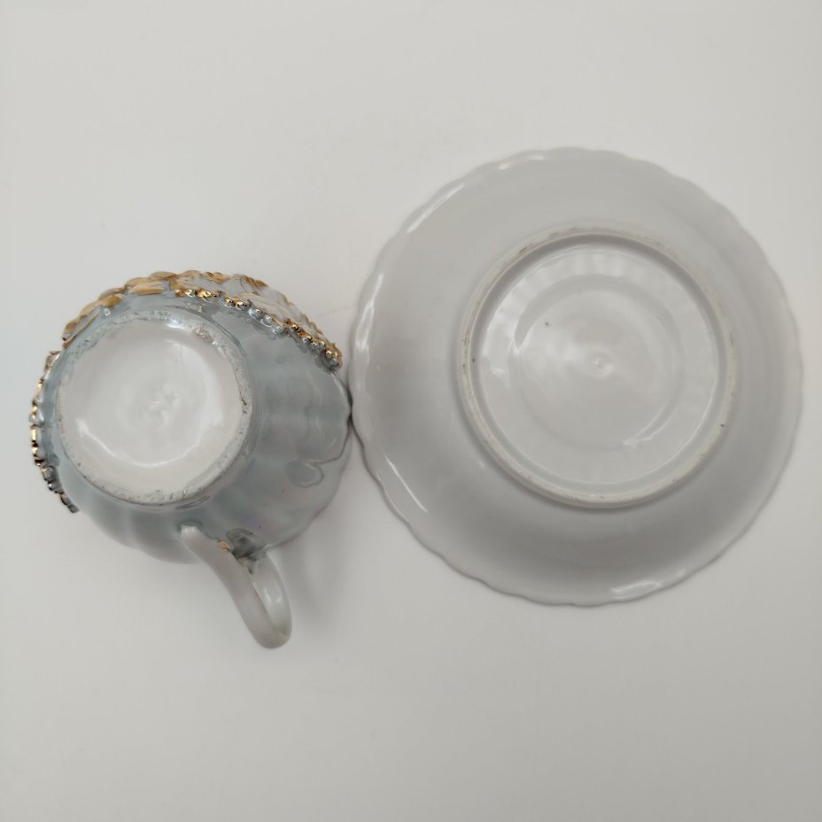 Пара чайная "Bonsoir" с растительным декором