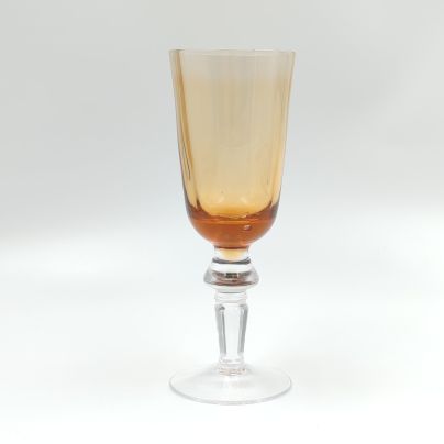 Бокал с рельефным декором, цветное стекло, Гусевской хрустальный завод (Гусь-Хрустальный), СССР, 1970-1990 гг.