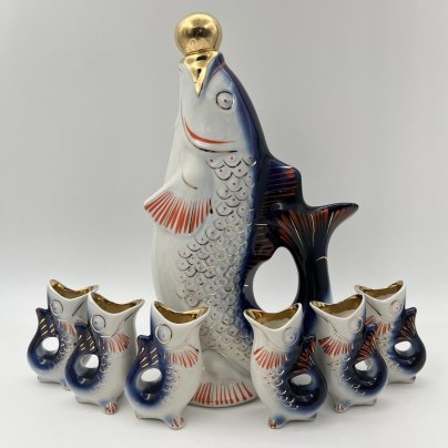 Набор для крепких напитков "Рыба" (штоф и 6 стопок), автор М.Д. Барамидзе