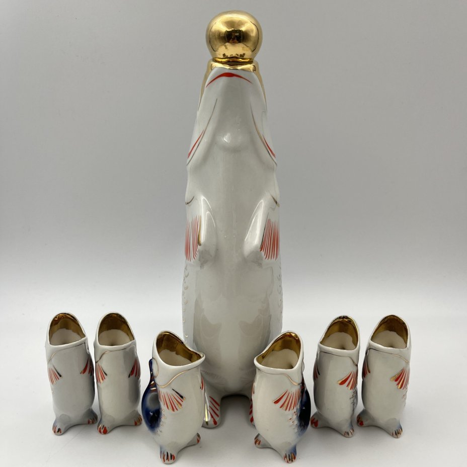 Набор для крепких напитков "Рыба" (штоф и 6 стопок), автор М.Д. Барамидзе