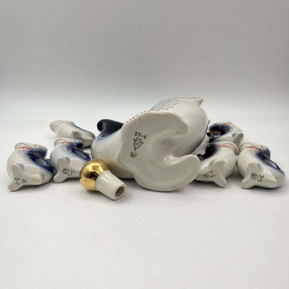 Набор для крепких напитков "Рыба" (штоф и 6 стопок), автор М.Д. Барамидзе