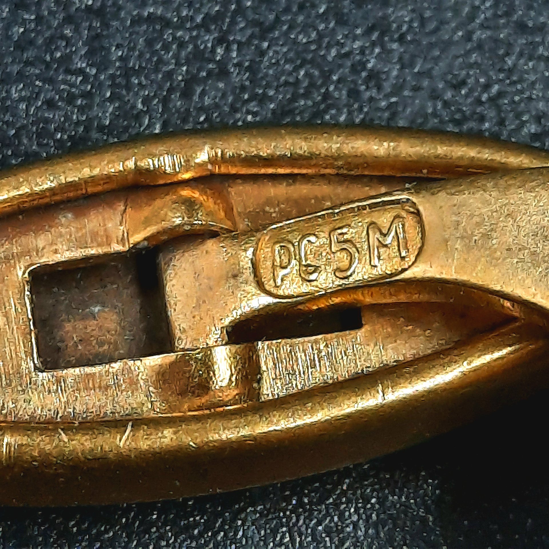 Запонки винтажные (в коробке), латунь, камень, СССР, 1960-1990 гг.