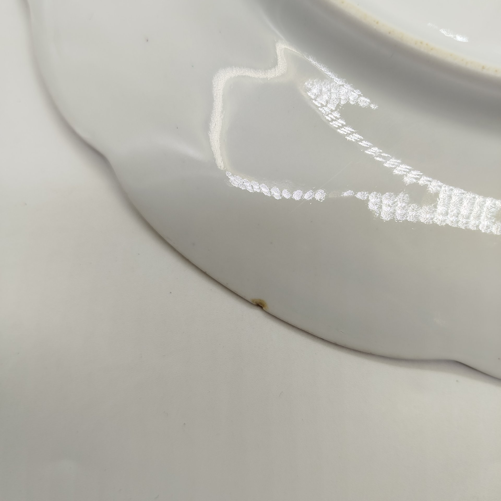 Набор из двух столовых тарелок с растительным декором, фарфор, деколь, Западная Европа, 1900-1930 гг.