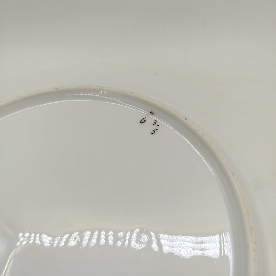 Набор из двух столовых тарелок с растительным декором