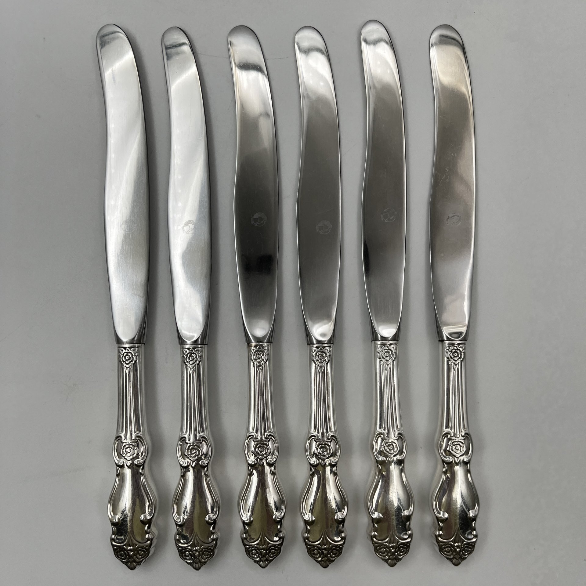 Набор столовых приборов "Серебряная роза" на 6 персон (24 предмета), коробка в подборе