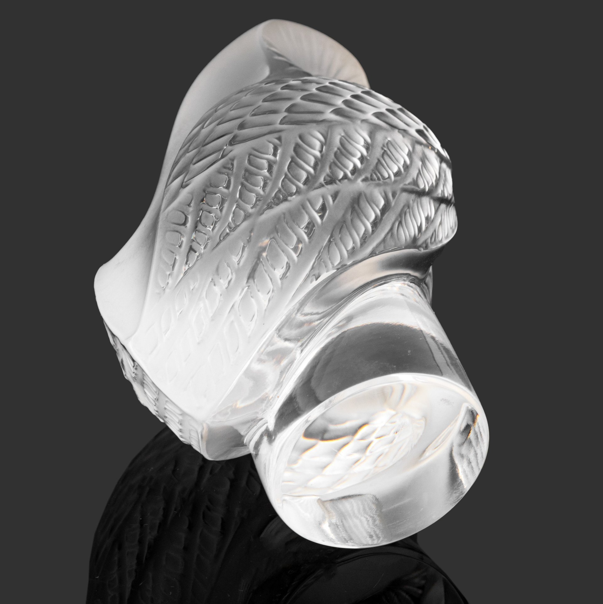 Статуэтка  (пресс-папье) "Сова", хрусталь, Lalique (Лалик), Франция, 1980-1999 гг., Lalique (Лалик)