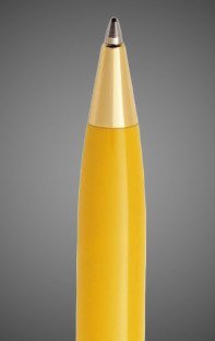 Шариковая ручка Aurora Ipsilon Resin Yellow CT, в подарочной коробке, Лаки и смолы: лак, позолота, позолота, смола