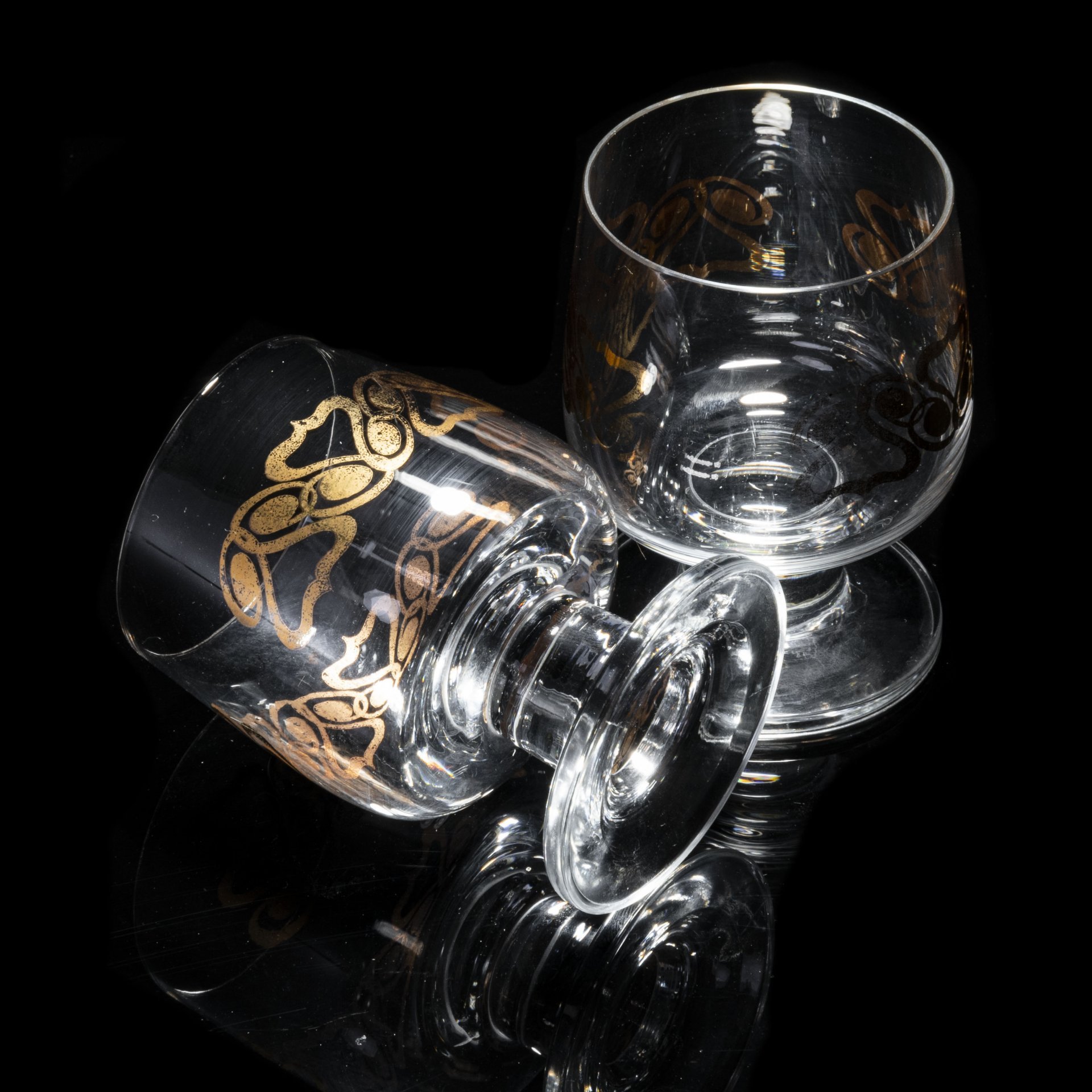 Набор из 2 бокалов, золочение, Европа, 1990-2000 гг.