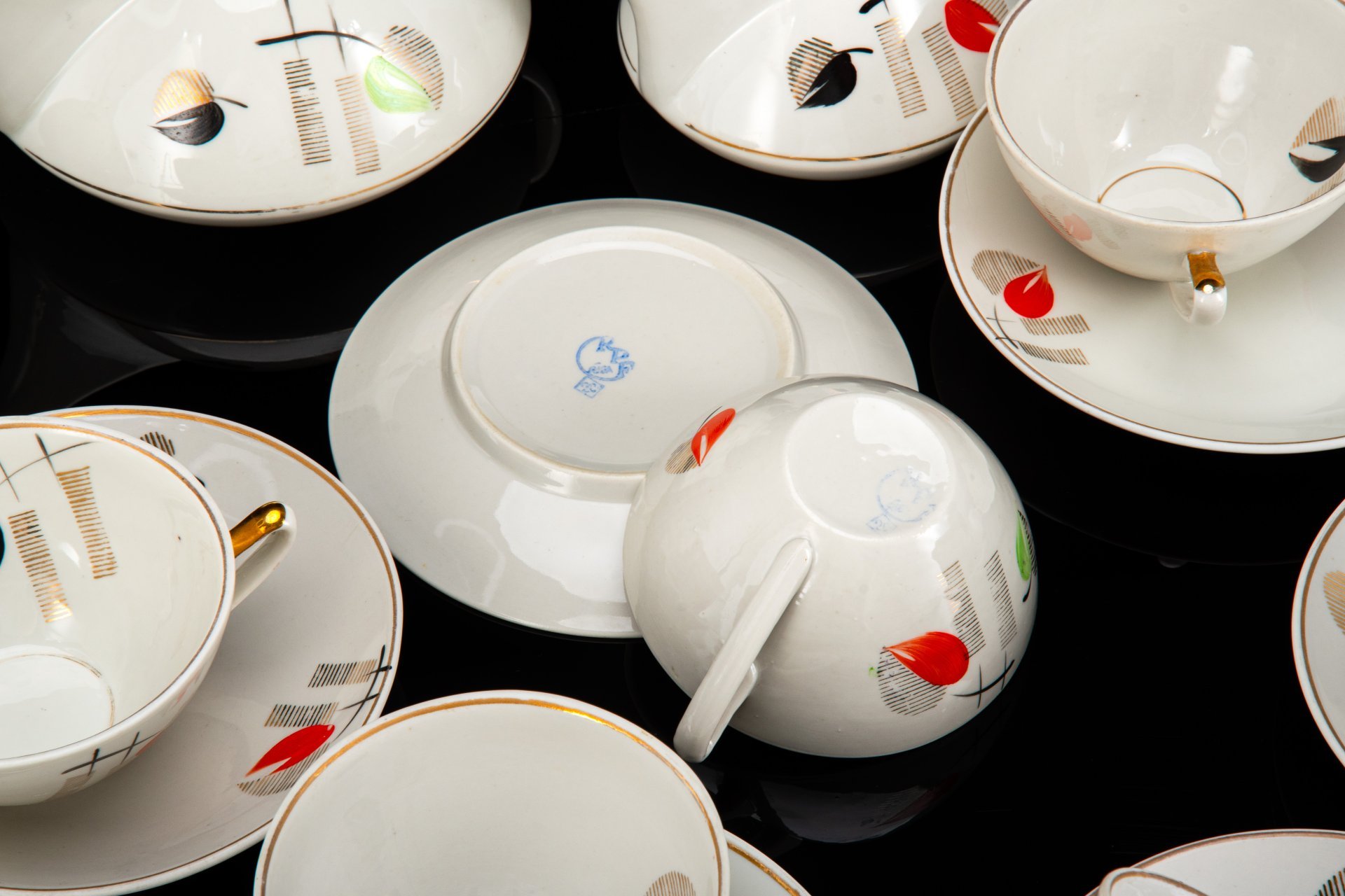 Сервиз "Берёзка" на 6 персон, форма "Sakta" (Сакта), автор Зина Улсте