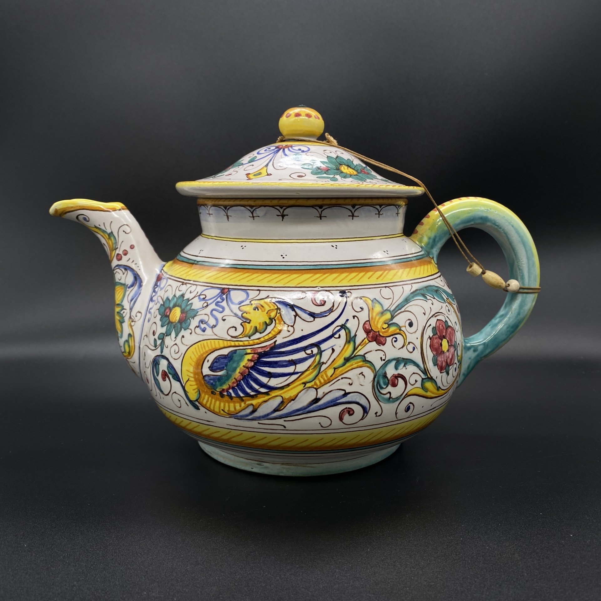 Чайник заварочный, украшенный мифологическими образами, Grazia Deruta