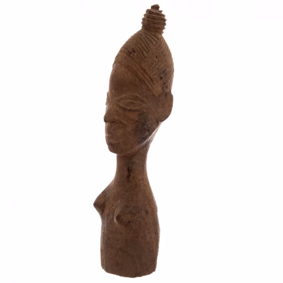 Статуэтка "Женский бюст", дерево, резьба, Африка, 1980-2000 гг.
