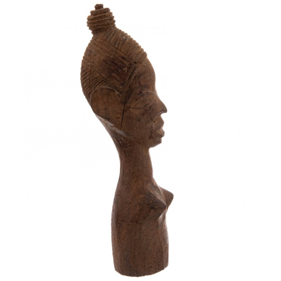 Статуэтка "Женский бюст", дерево, резьба, Африка, 1980-2000 гг.