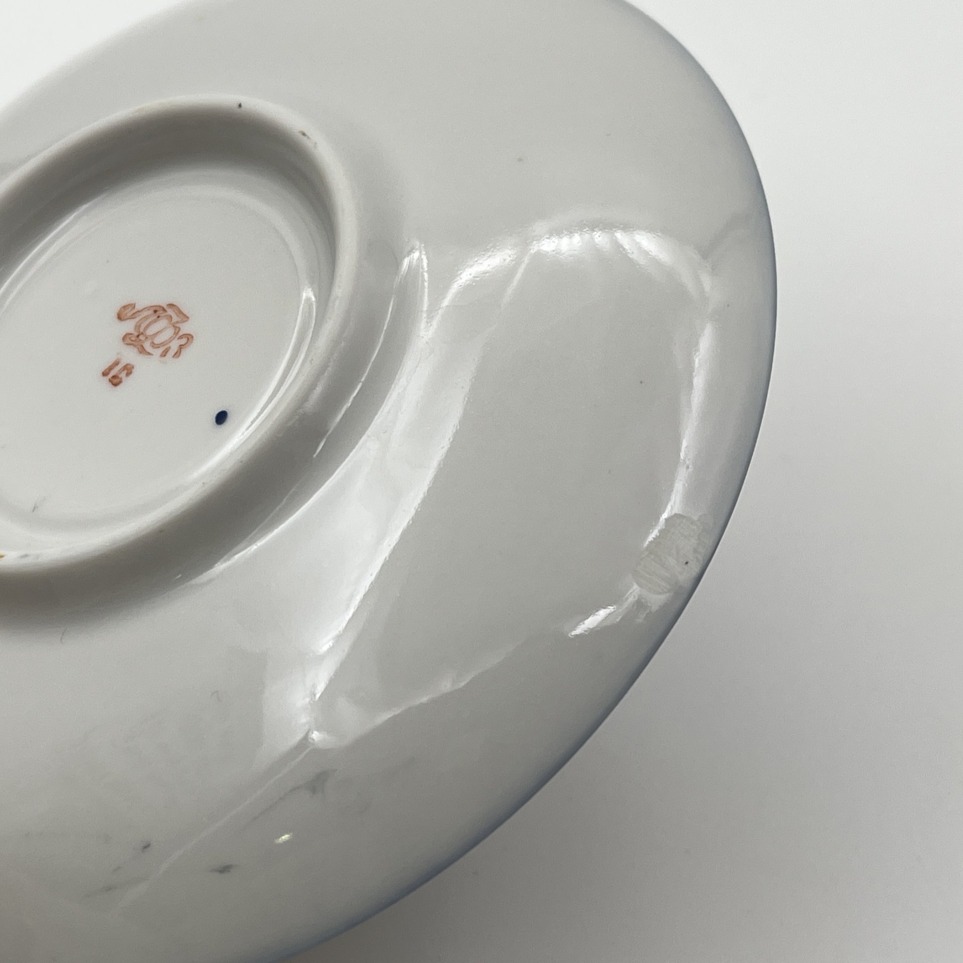 Пара кофейная, фарфор, крытье кобальтом, золочение, Ленинградский фарфоровый завод (ЛФЗ), СССР, 1970-1990 гг.